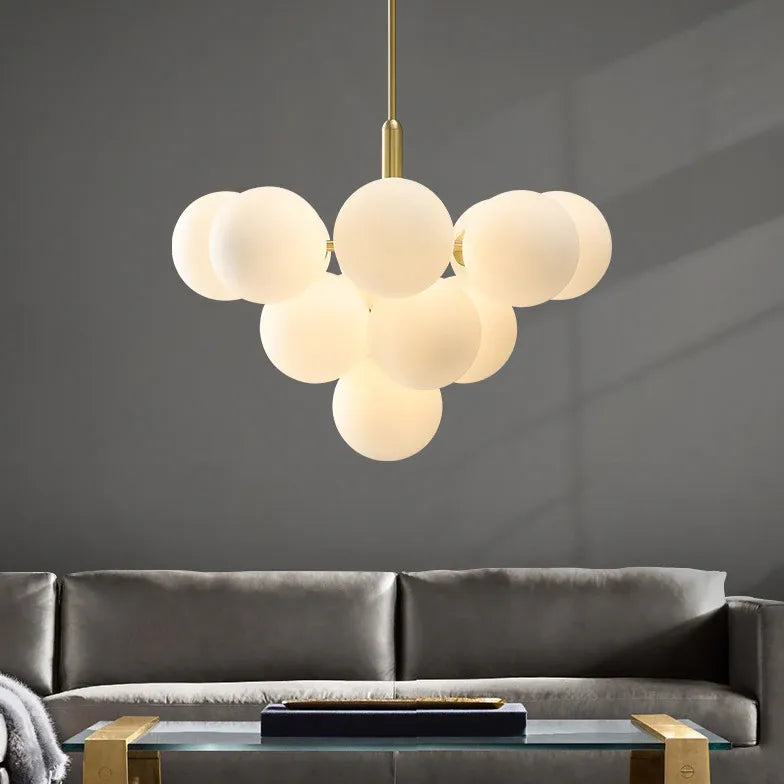 Smooth Multi-Ball Bedroom Modern Chandelier