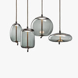 Varied Shapes Transparent Glass Minimalist Pendant Lights