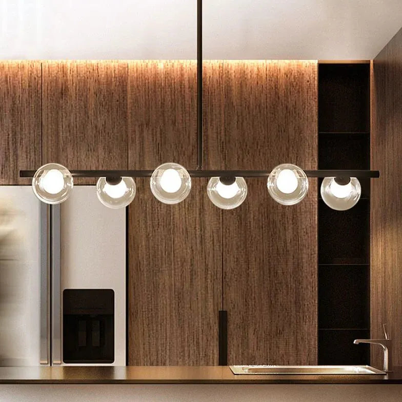 Long Strip Bubble Modern Kitchen Pendant Light