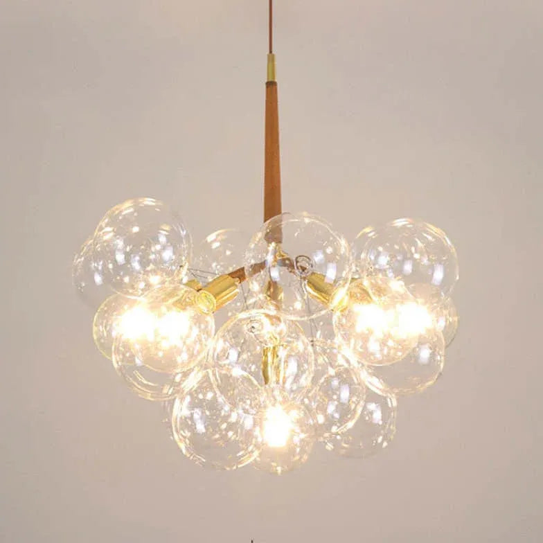 Transparent Glass Bubble Artistic Chandelier