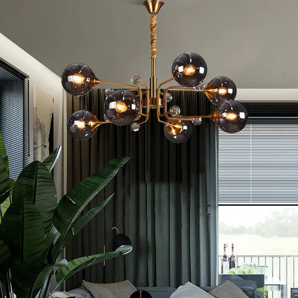 Adjustable Flow Line Modern Chandelier