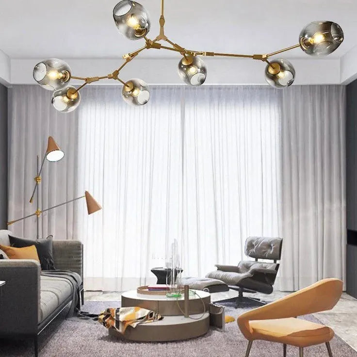 Transparent Glass Ball Modern Minimalist Chandelier