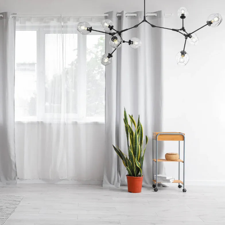 Transparent Glass Ball Modern Minimalist Chandelier