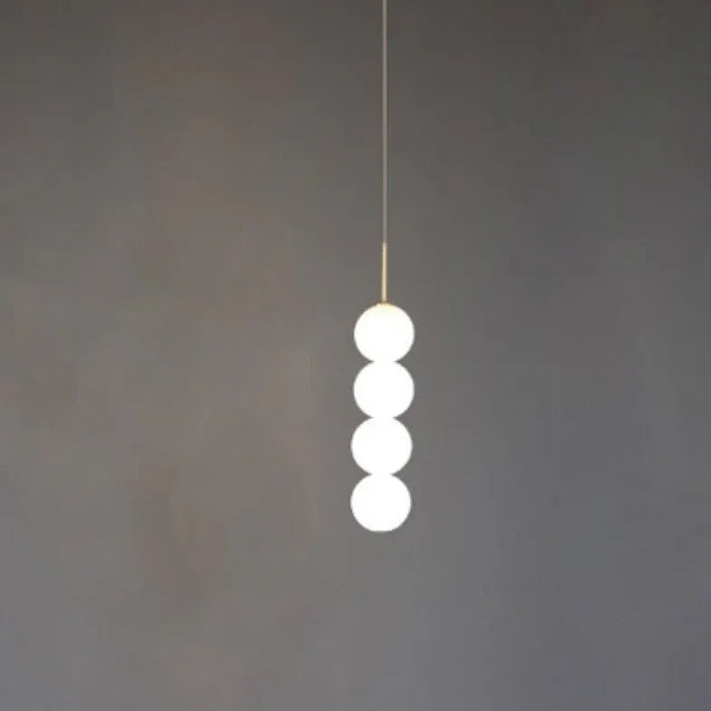 String of Pearls White Modern Pendant Light