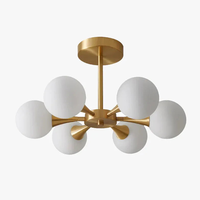 Spherical Gold Metal for Dining Room Chandelier