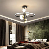 Ring-Shaped Multi-Glass Ball for Bedroom Pendant Light