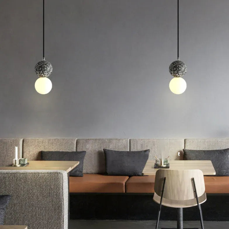 Terrazzo Spherical Modern LED Pendant Light - Clowas