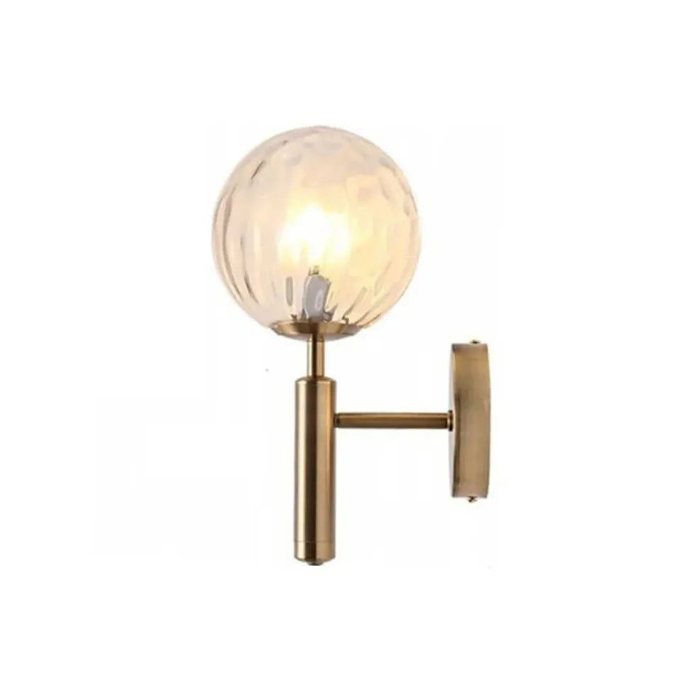 Opalescent Glass Globe Modern Wall Lights