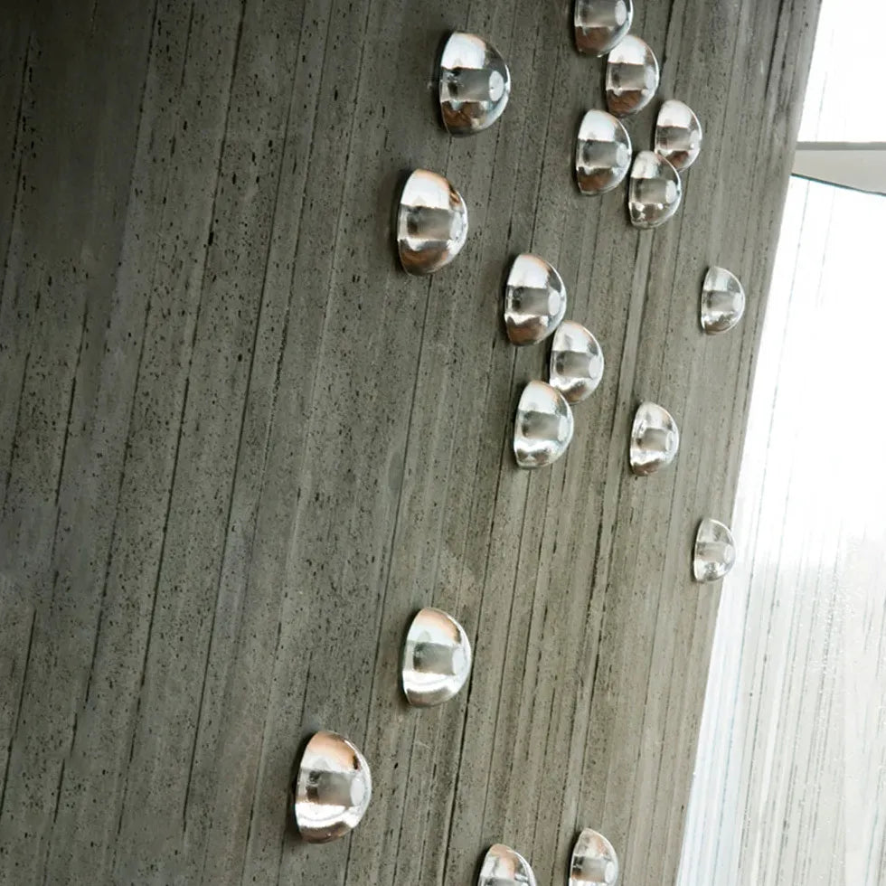 Transparent Hemispherical Glass Outdoor Wall Lights