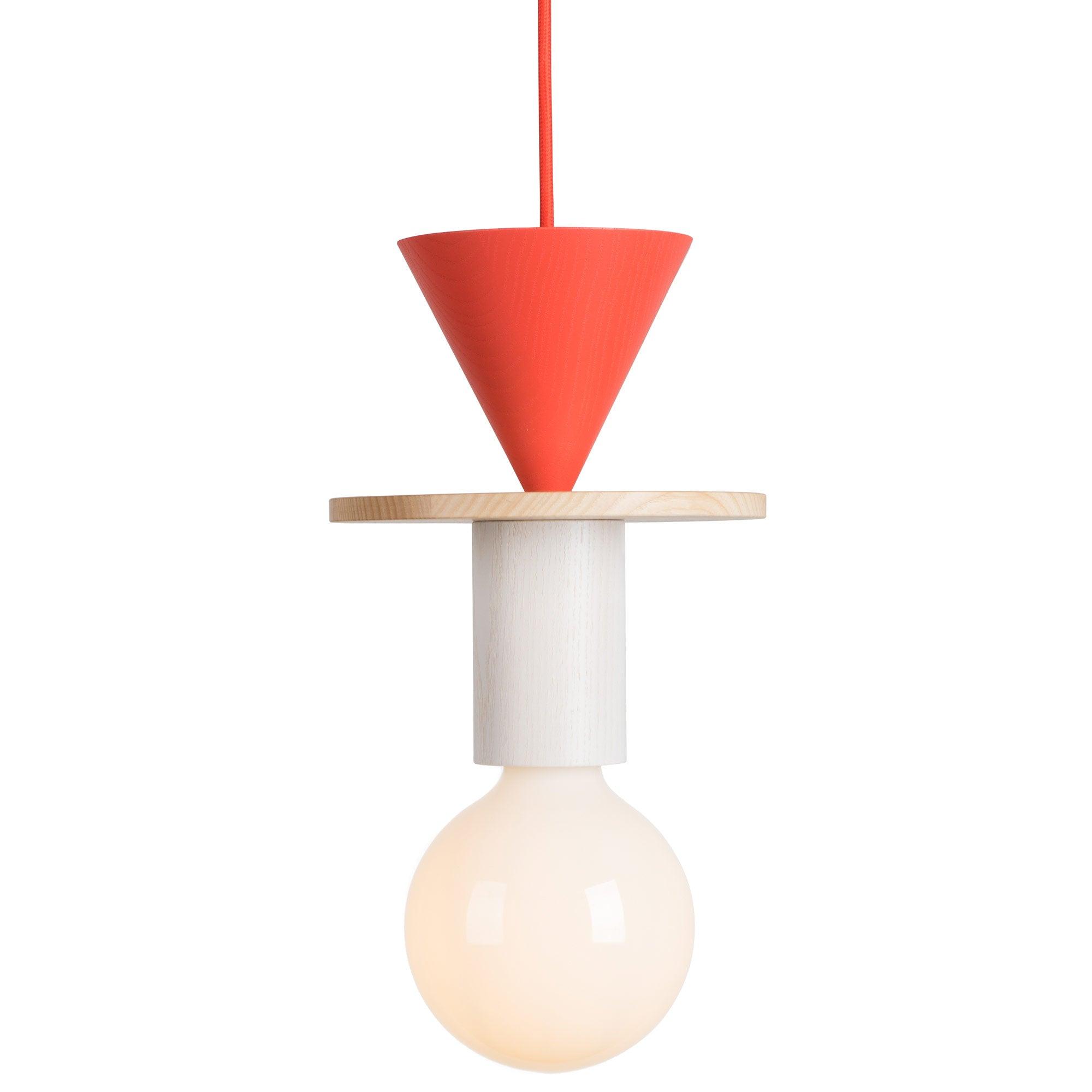 Modern Wood Pendant Light for Kids Room