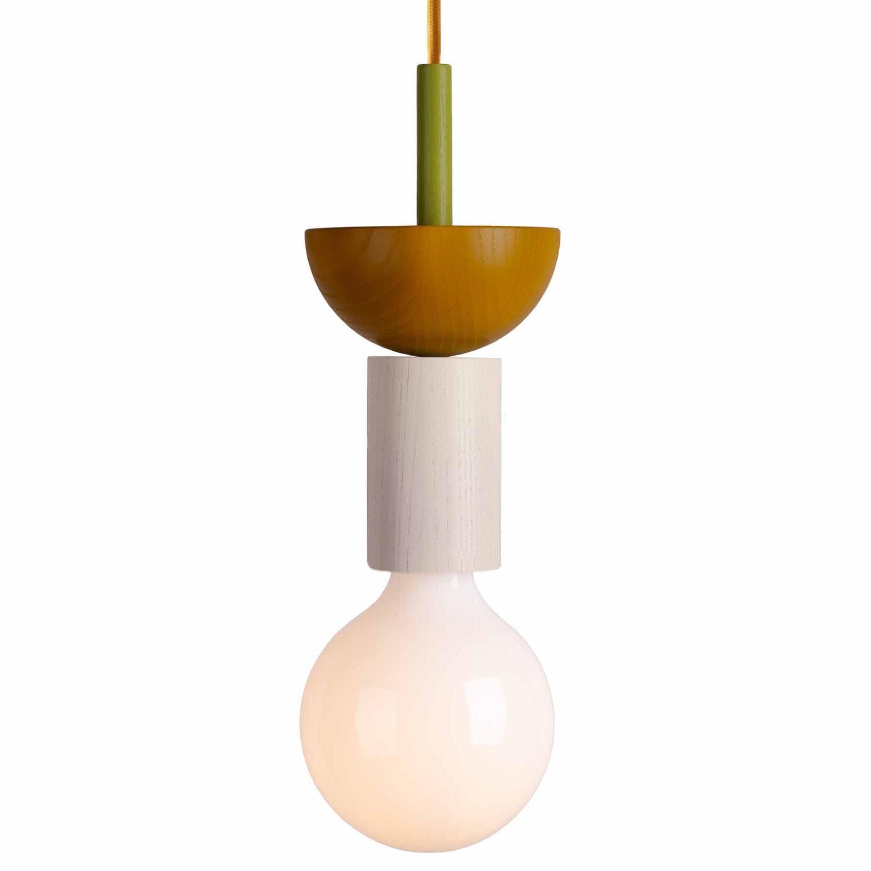 Modern Wood Pendant Light for Kids Room