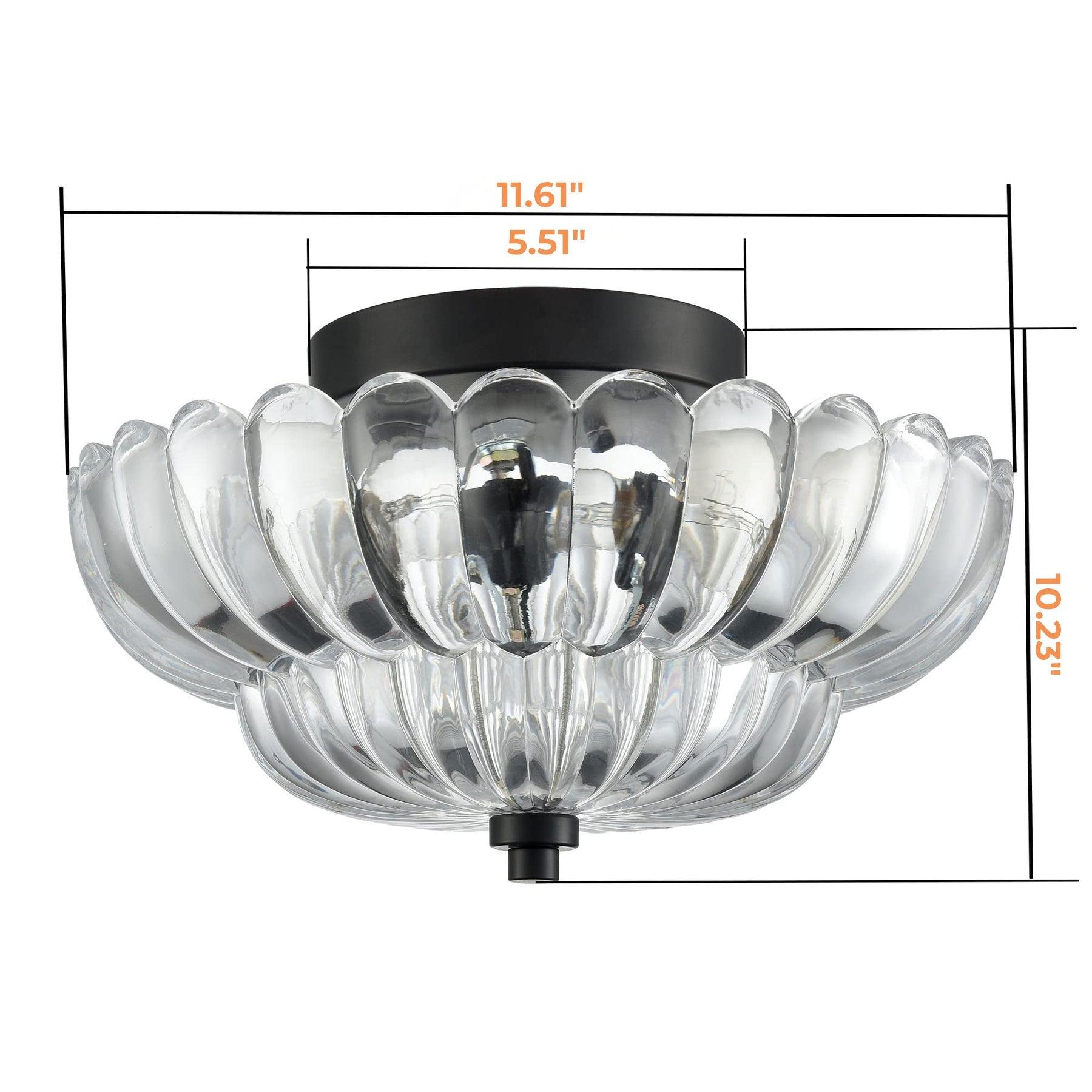 Luxe Glass Ceiling Lights for Bedroom