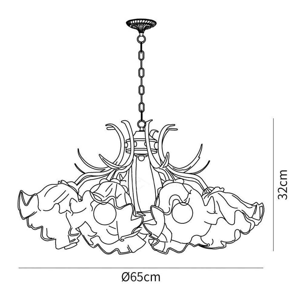 Pastoral style Vintage Chandelier for Bedroom