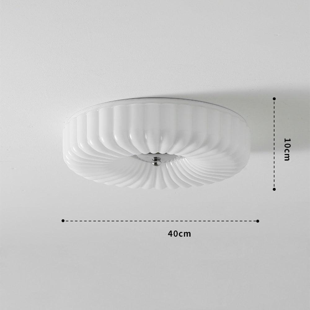 Cream  Eye Care White Round Ceiling Light