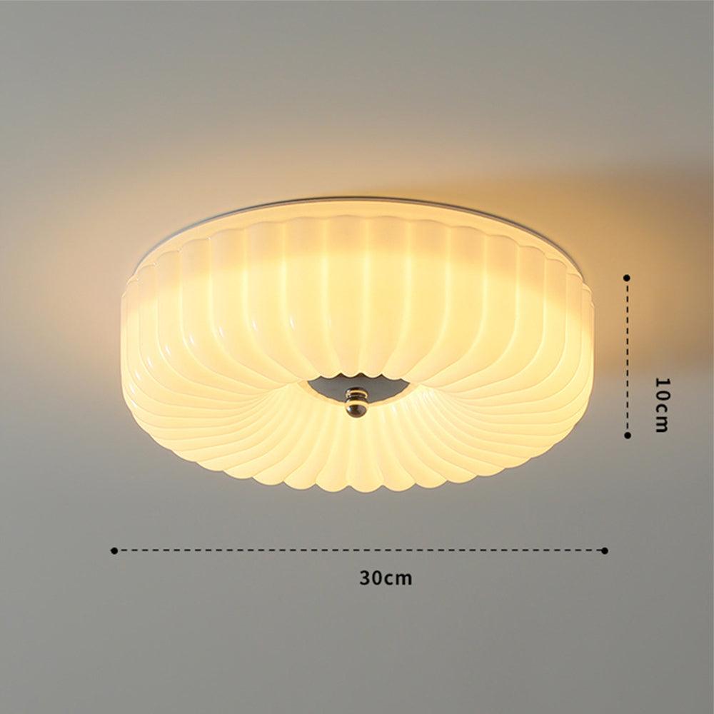 Cream  Eye Care White Round Ceiling Light