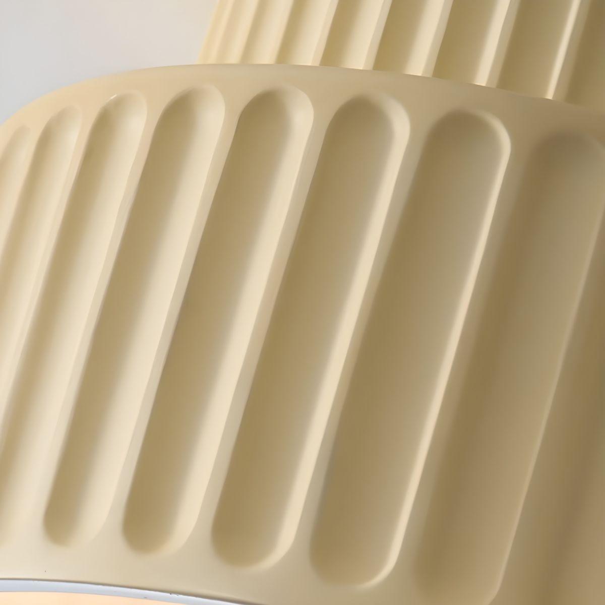 Minimalist Cream Vertical Striped Eye-Caring Ceiling Light