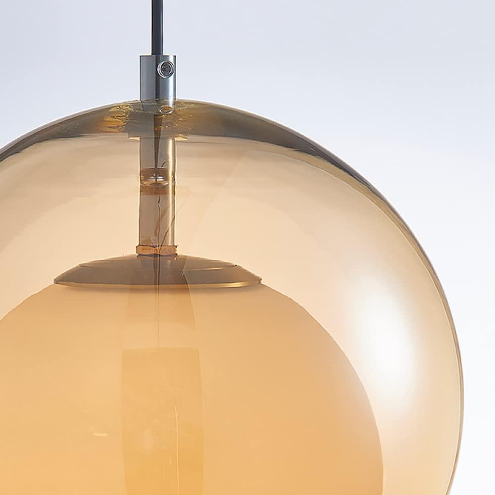 Vintage Glass Orb Pendant Light for Dining Room