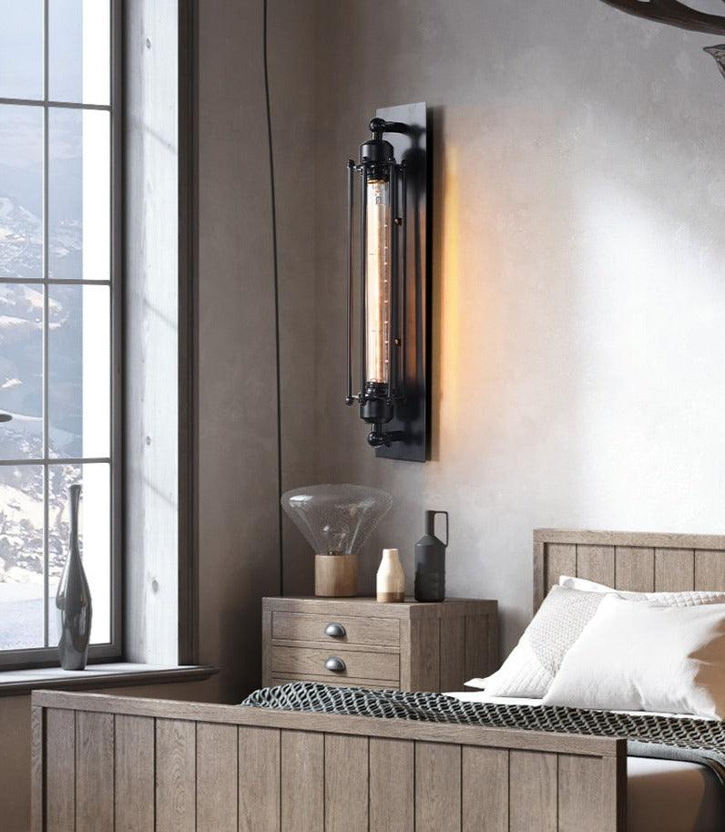 Vintage Black Iron Wall Sconce Lighting