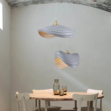 Sleek Wave-Shaped Modern White Kitchen Pendant Light