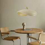 Sleek Wave-Shaped Modern White Kitchen Pendant Light