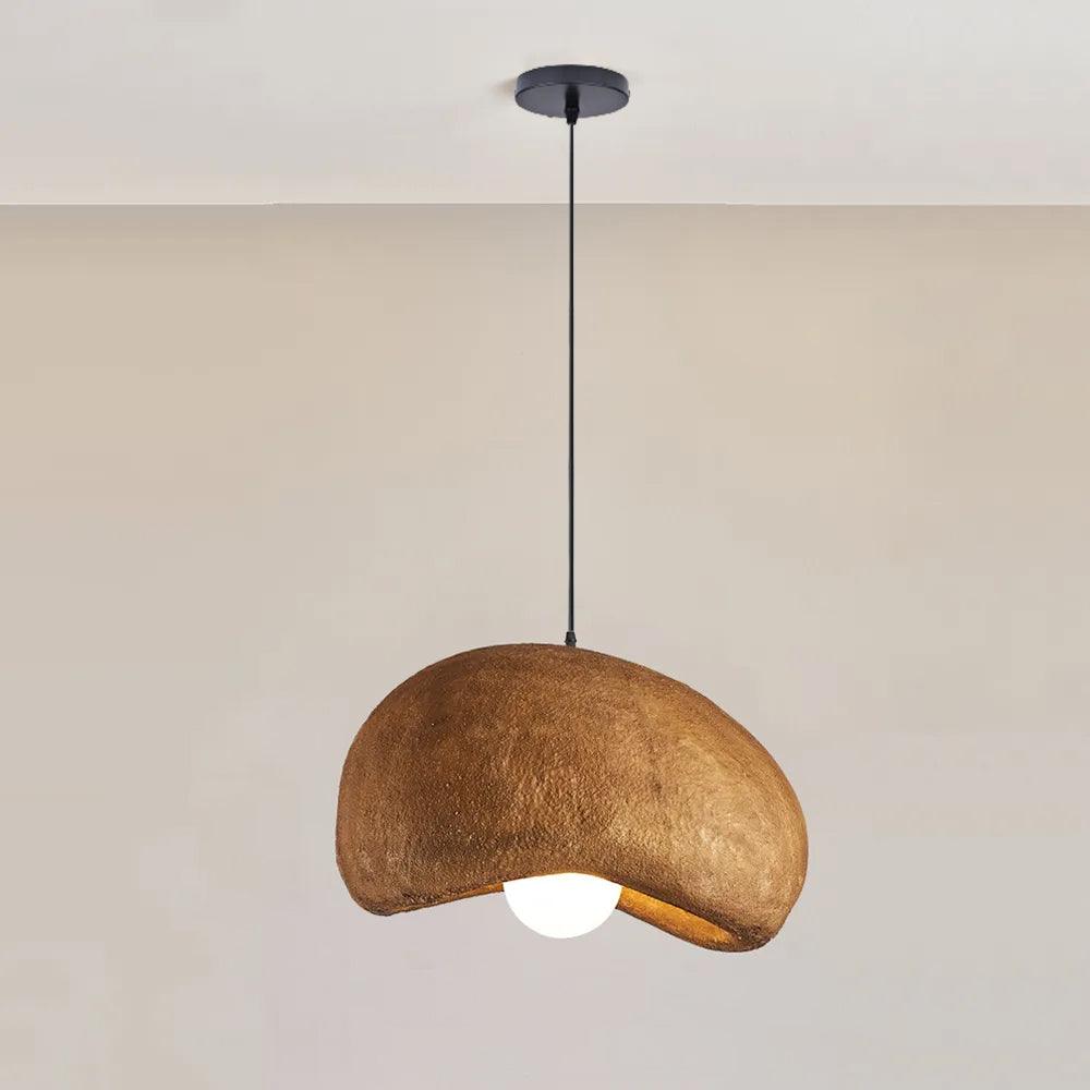 Wabi Sabi Cloud Hanging Pendant Light Over Dining Table