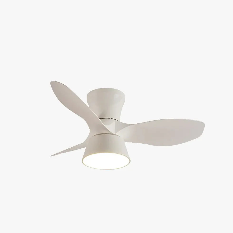 Three-Blade Minimalist Ceiling Fan with Light