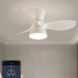 Three-Blade Minimalist Ceiling Fan with Light