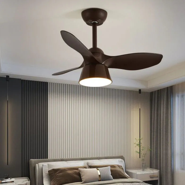 Three-Blade Minimalist Ceiling Fan with Light