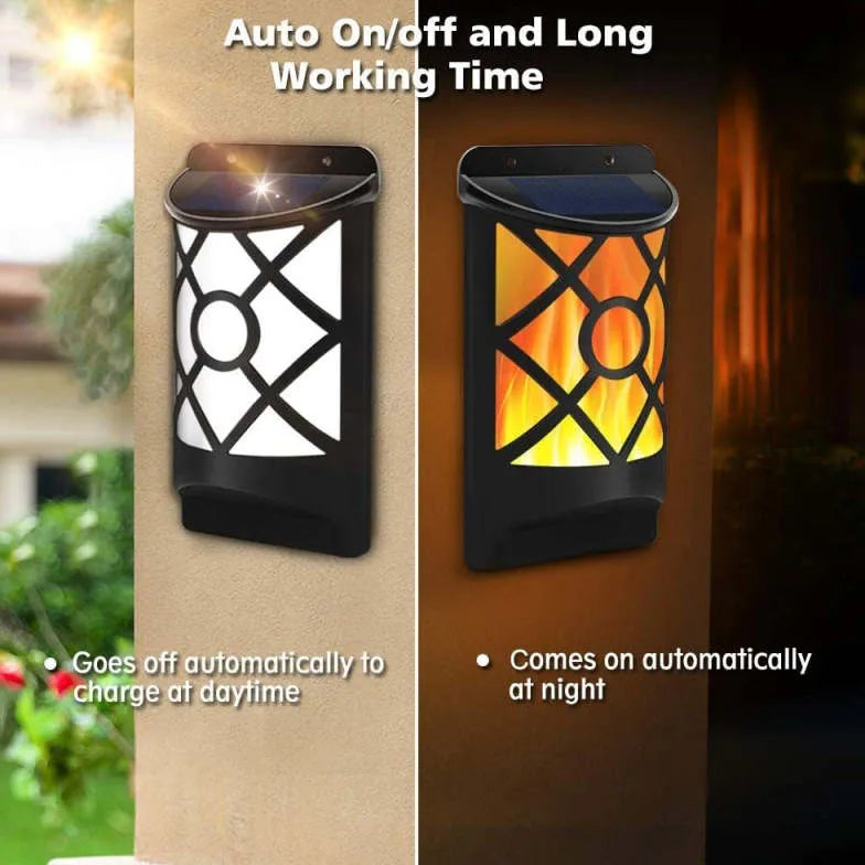 Rechargeable LED Outdoor Solar Powered Wall Light