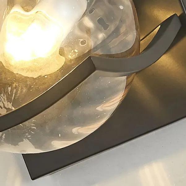 Glass Globe Modern Lounge Wall Light For Living Room