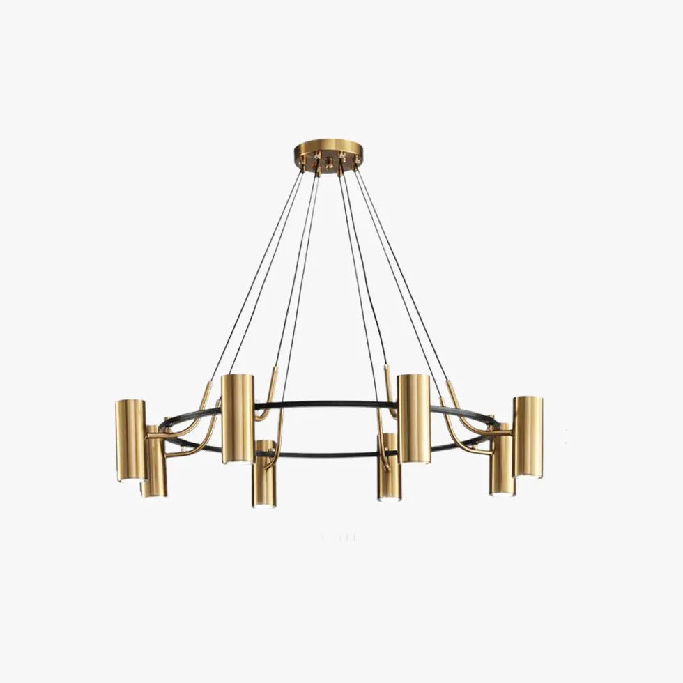 Metallic Shine Multi-head Gold Modern Chandelier