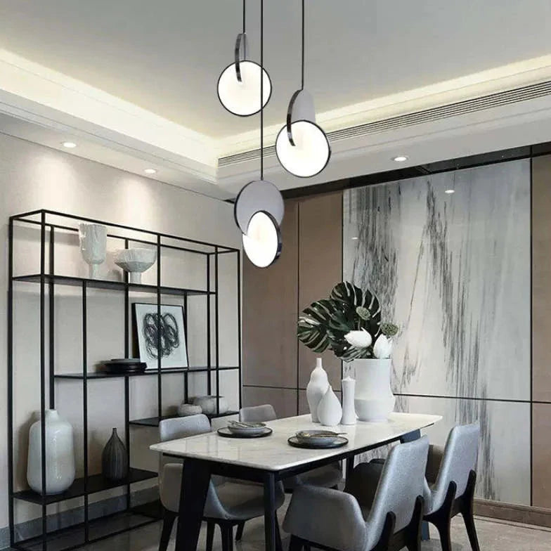 Round Geometric Modern Pendant Light