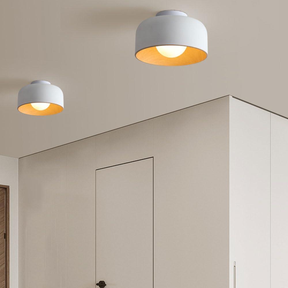 Wabi Sabi Woodgrain Metal Entryway Ceiling Light