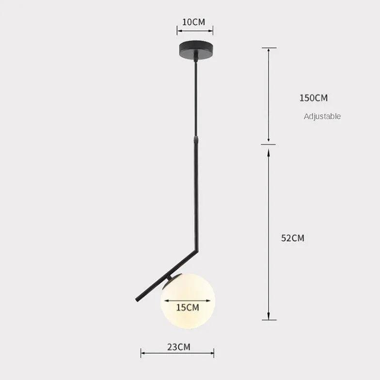 Pendant Glass Lighting Modern with Oval Design