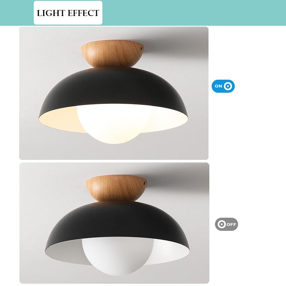 Nordic Eye-Caring Flush Mount Ceiling Light for Bedroom