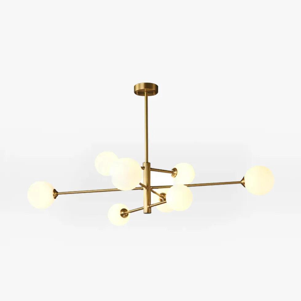 Pendant Glass Lighting with Luxurious Copper Sphere