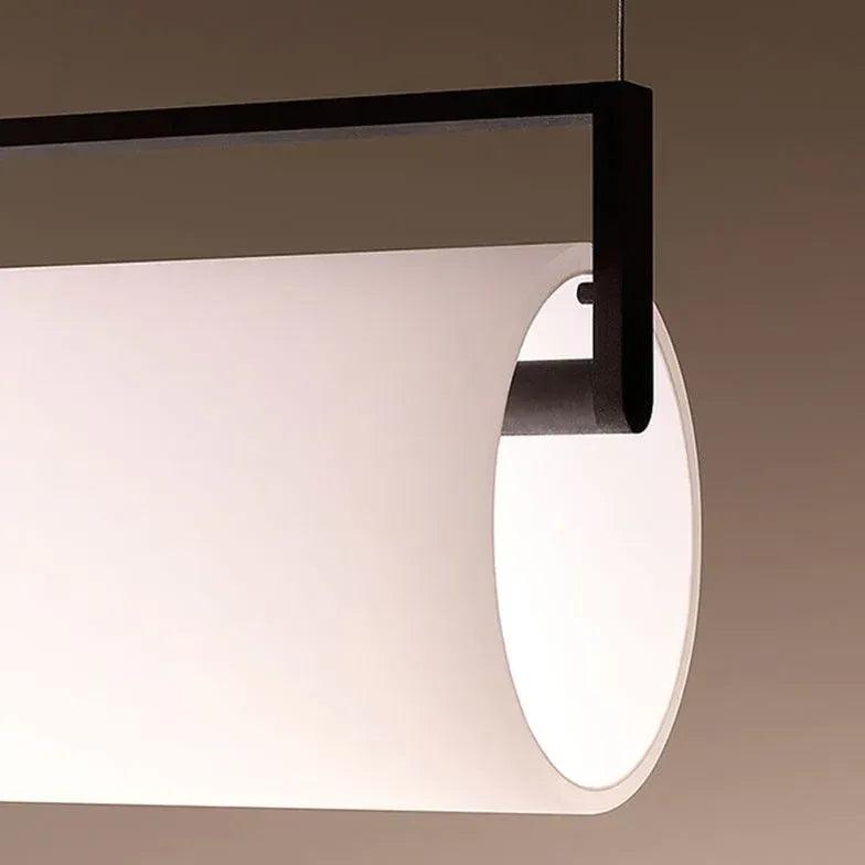 Modern White Linear LED Pendant Light