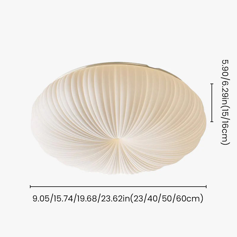 White Shell Round LED Recessed Ceiling Light