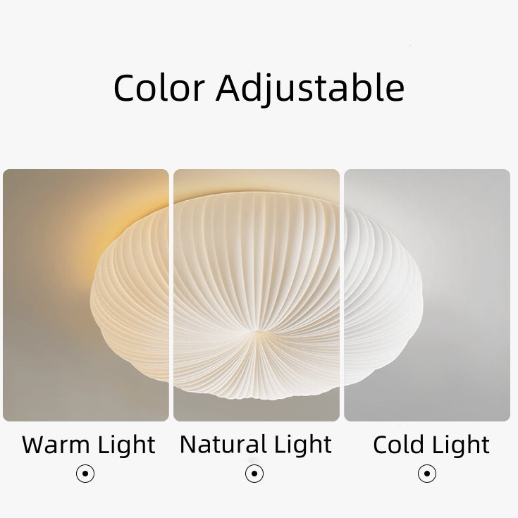 White Shell Round LED Recessed Ceiling Light