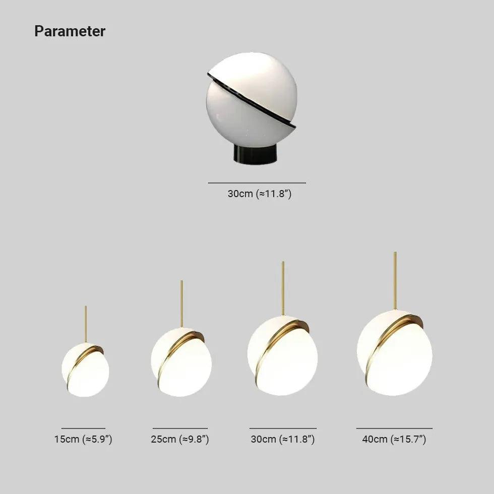 Nordic Creative Offset Ball Modern Bedroom Pendant Light