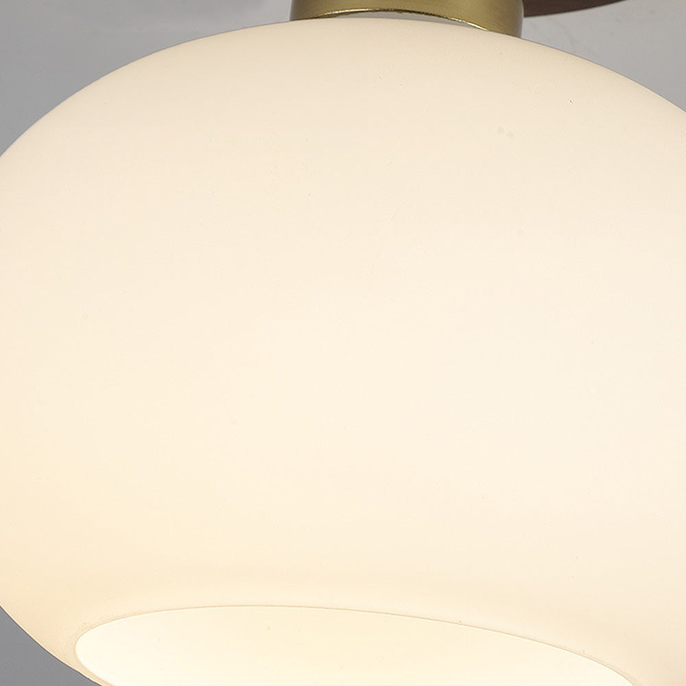 White Spherical Corridor Ceiling Light