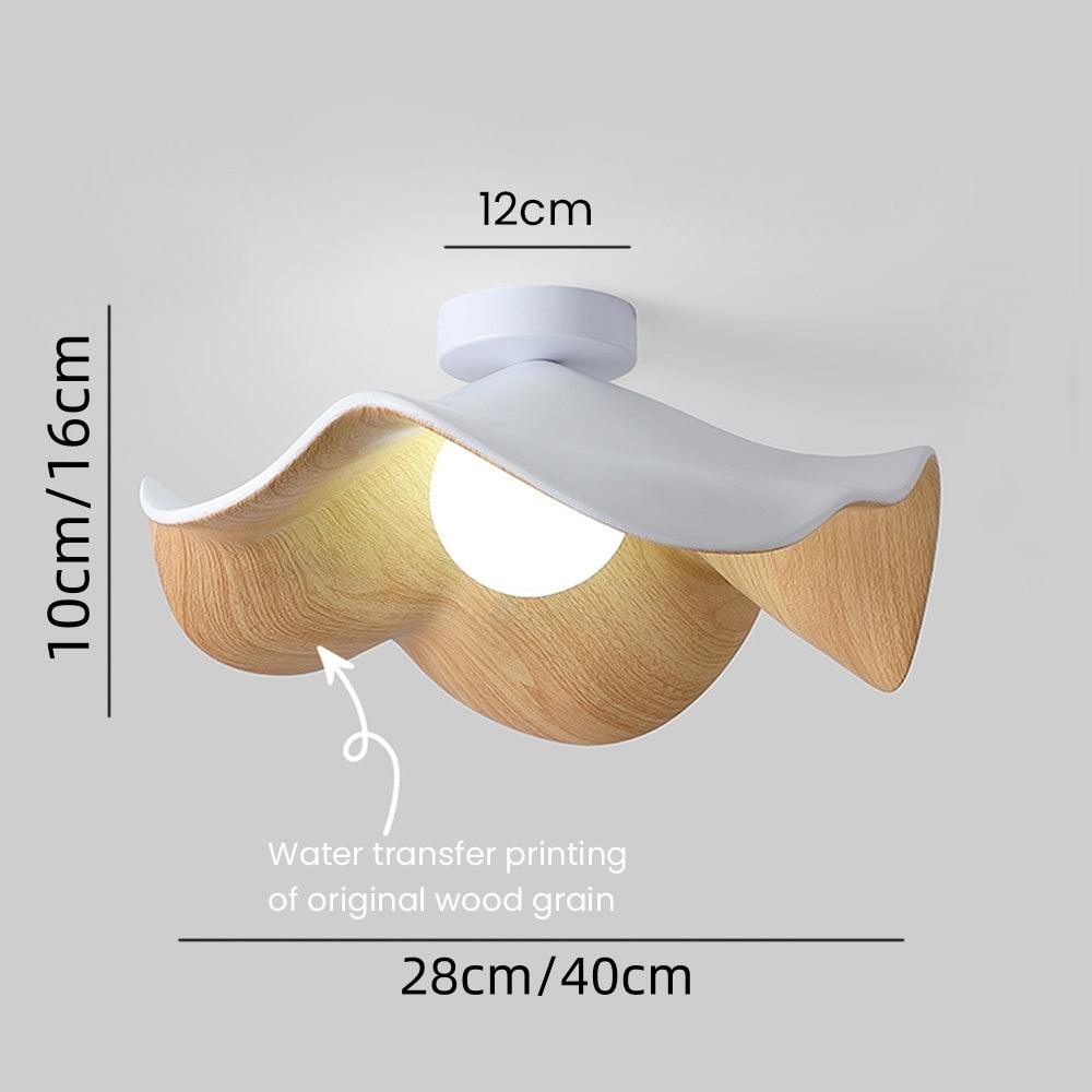 Ceiling Lights Bedroom Modern Eye Protection Lotus Wood