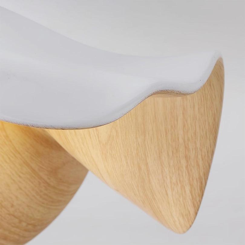 Ceiling Lights Bedroom Modern Eye Protection Lotus Wood