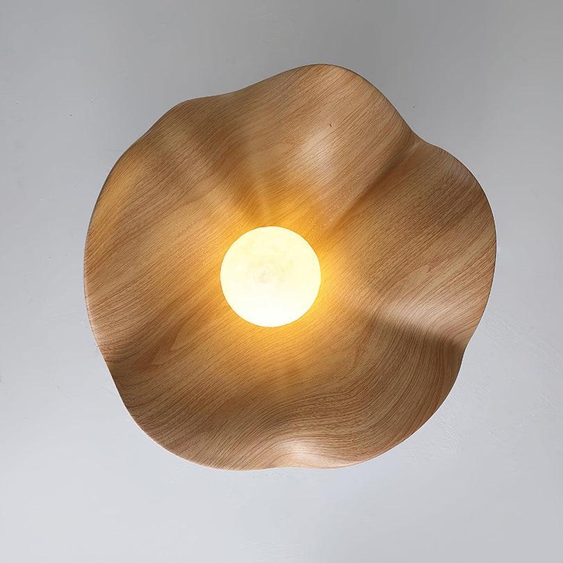 Ceiling Lights Bedroom Modern Eye Protection Lotus Wood