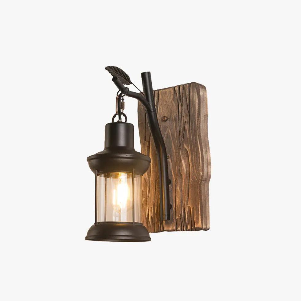 Wooden Lantern Vintage Wall Lights