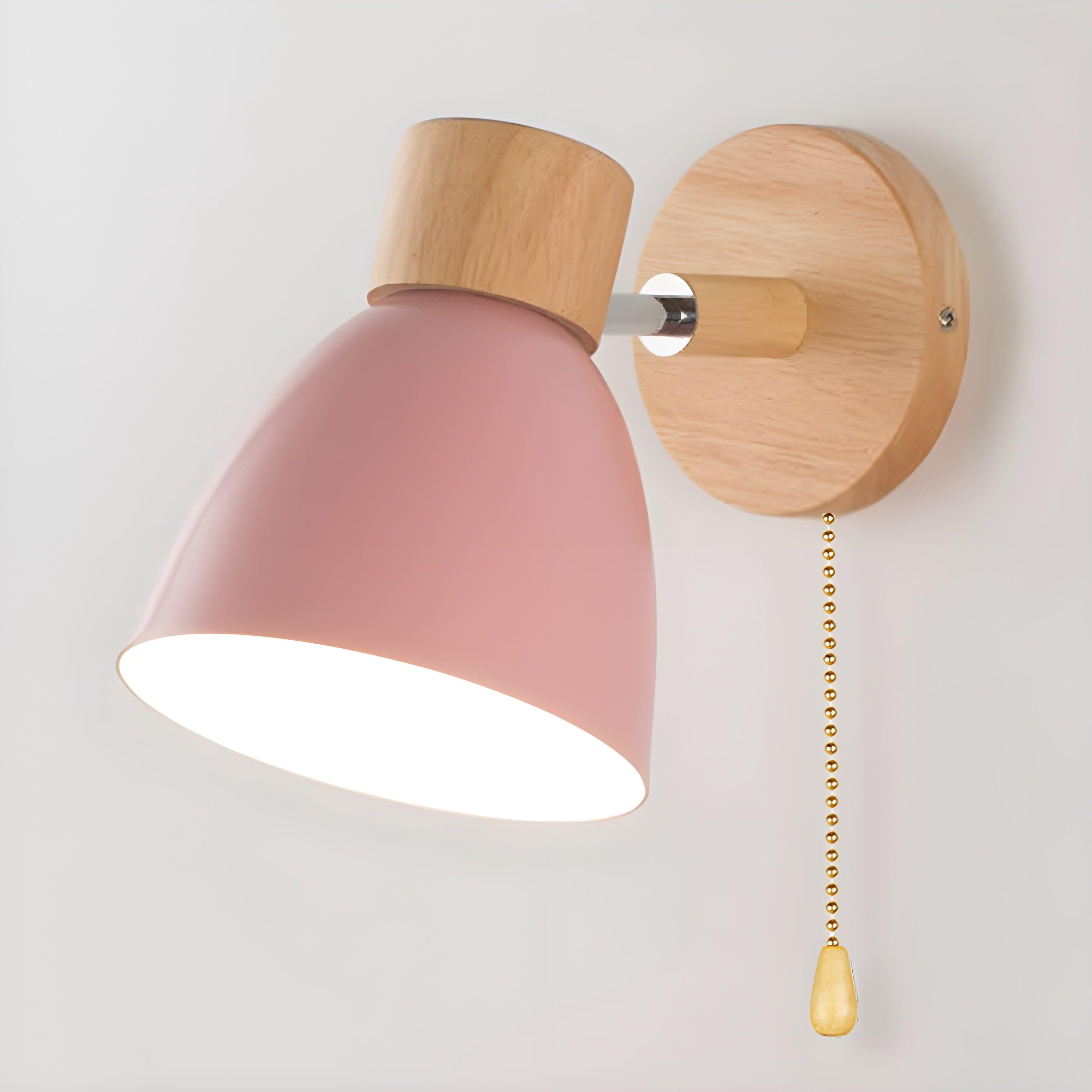 Rotatable Minimalist Wooden LED Wall Bracket Light
