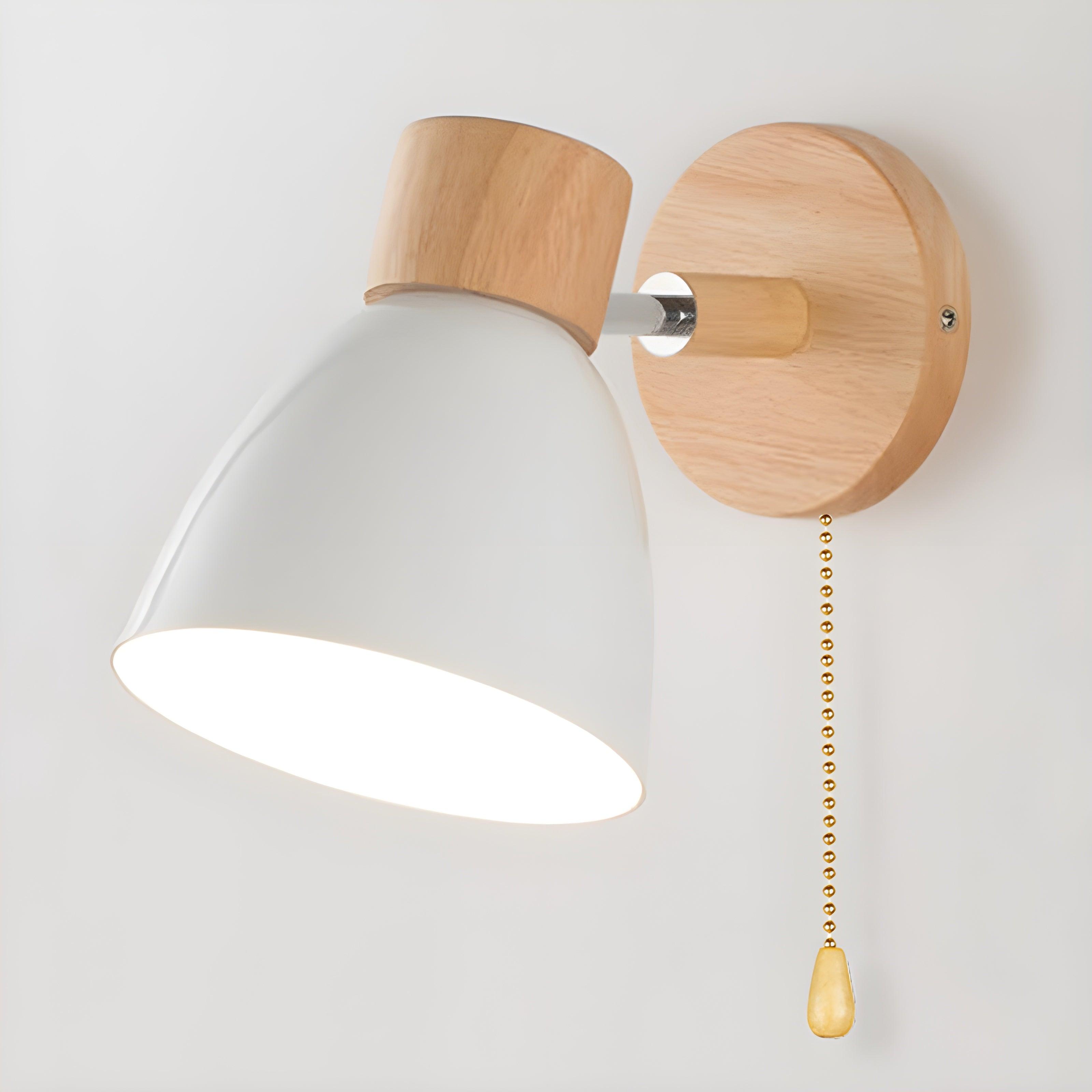 Rotatable Minimalist Wooden LED Wall Bracket Light