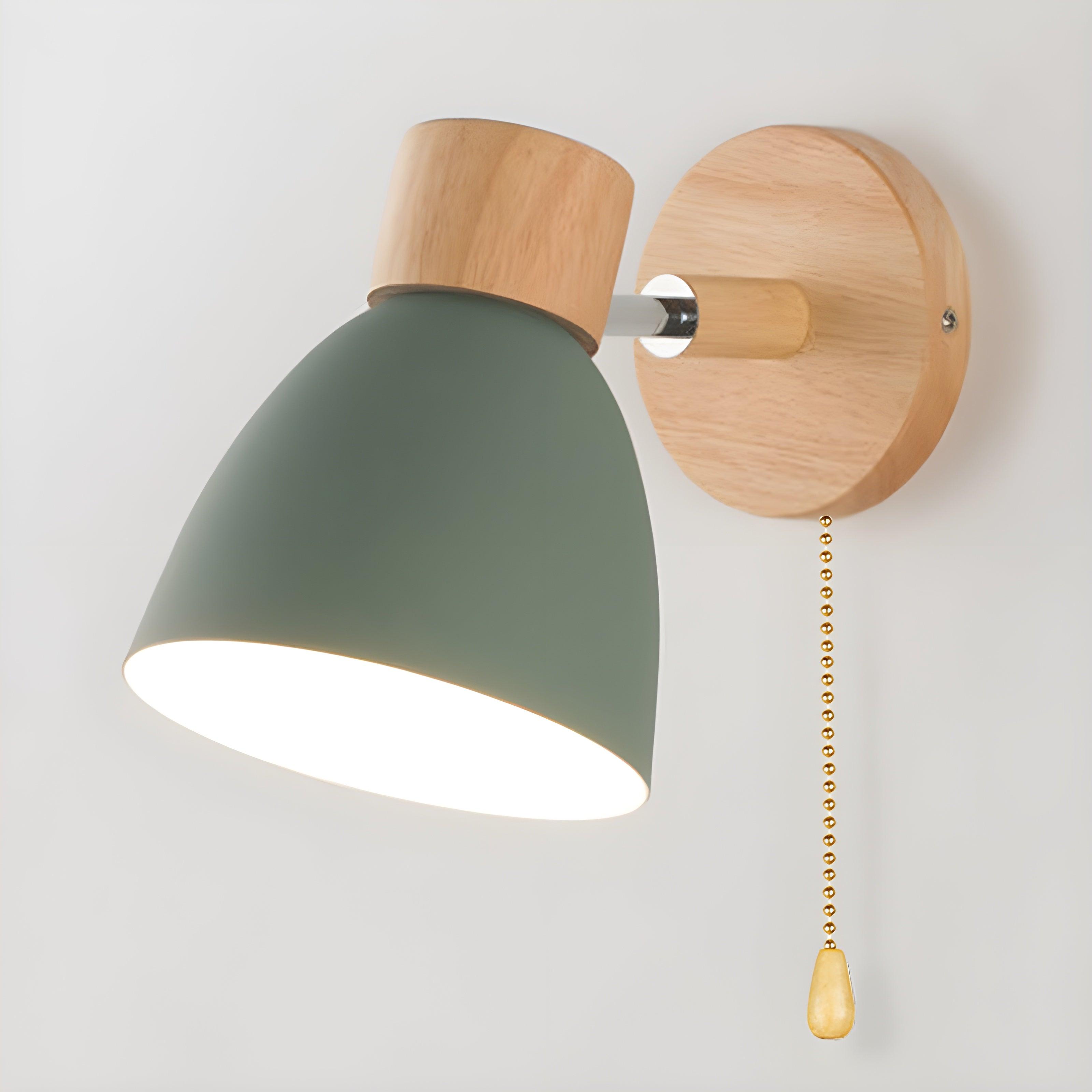 Rotatable Minimalist Wooden LED Wall Bracket Light