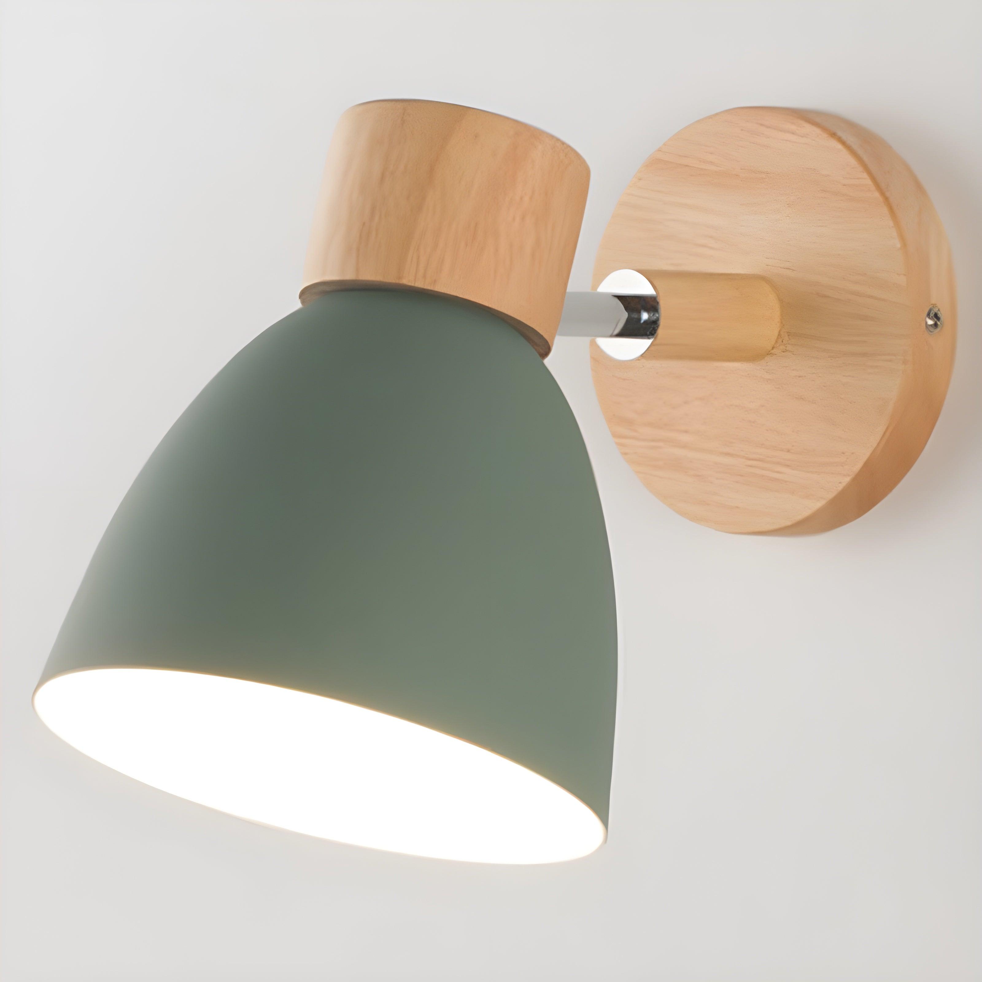 Rotatable Minimalist Wooden LED Wall Bracket Light