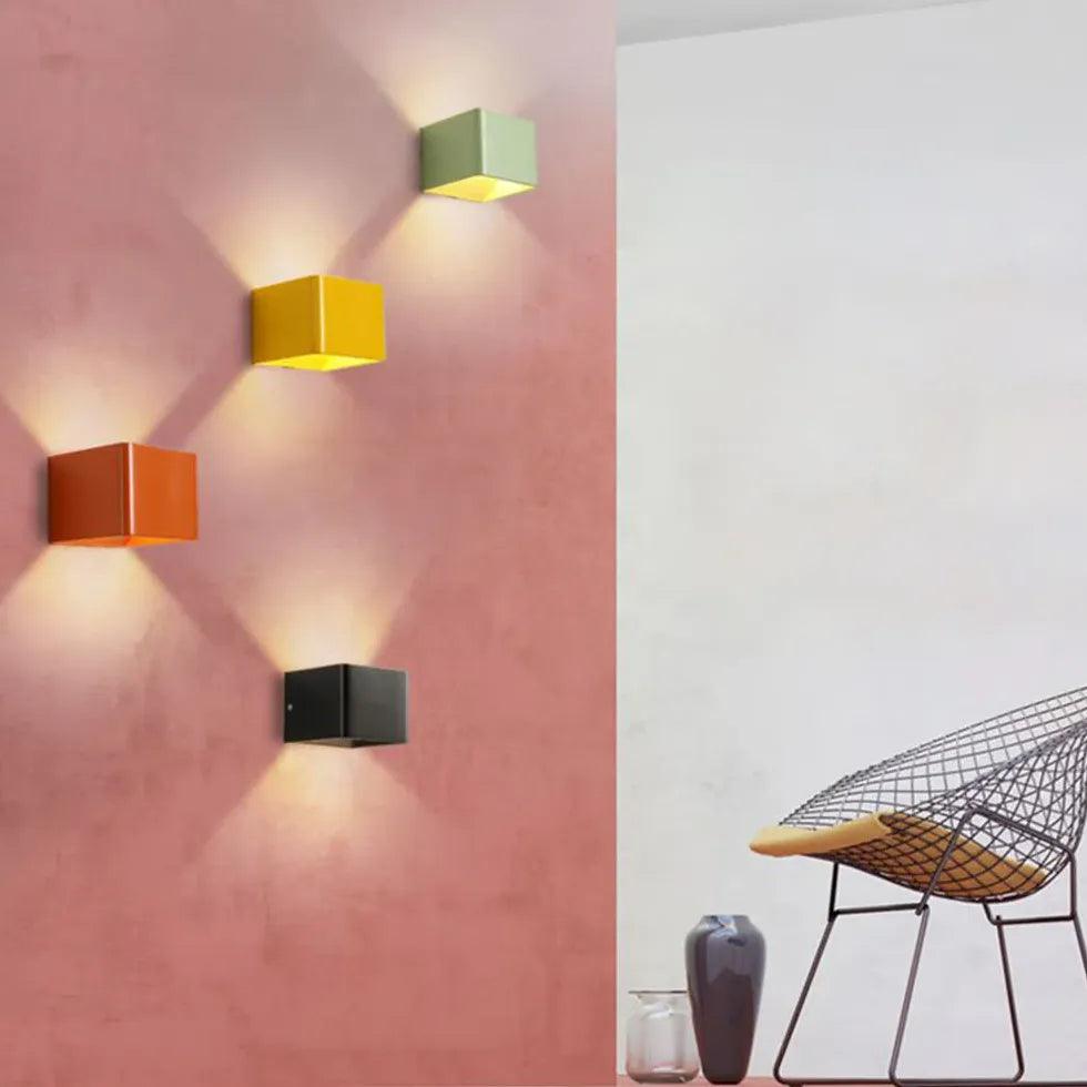 yellow wall light up and down led - Clowas